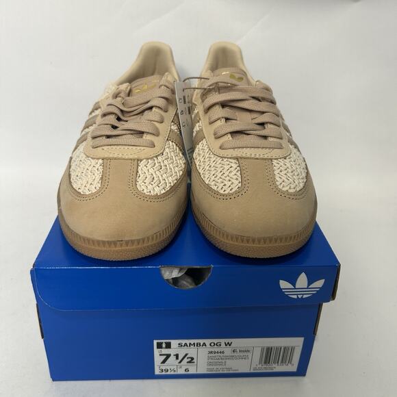 adidas Womens Samba OG Knit Pack - “Sand Strata” JR9446 - Picture 2 of 6